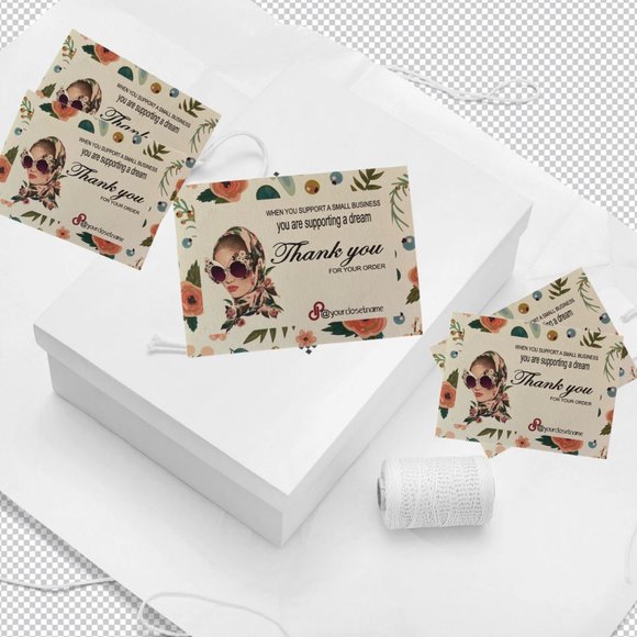 Thank you Cards Poshmark Boutique Packaging Card - Picture 3 of 9